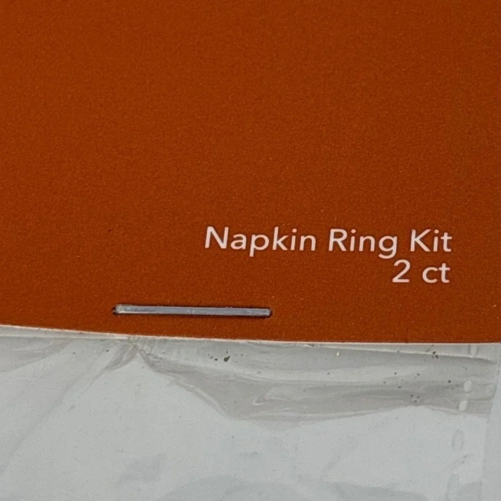Bloom Room Napkin Ring Kit Lot of 5 Packs 10‎ Total Pinecone Gold Berry Rustic